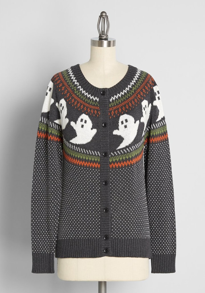You&#039;ve Been Ghosted Fair Isle Cardigan