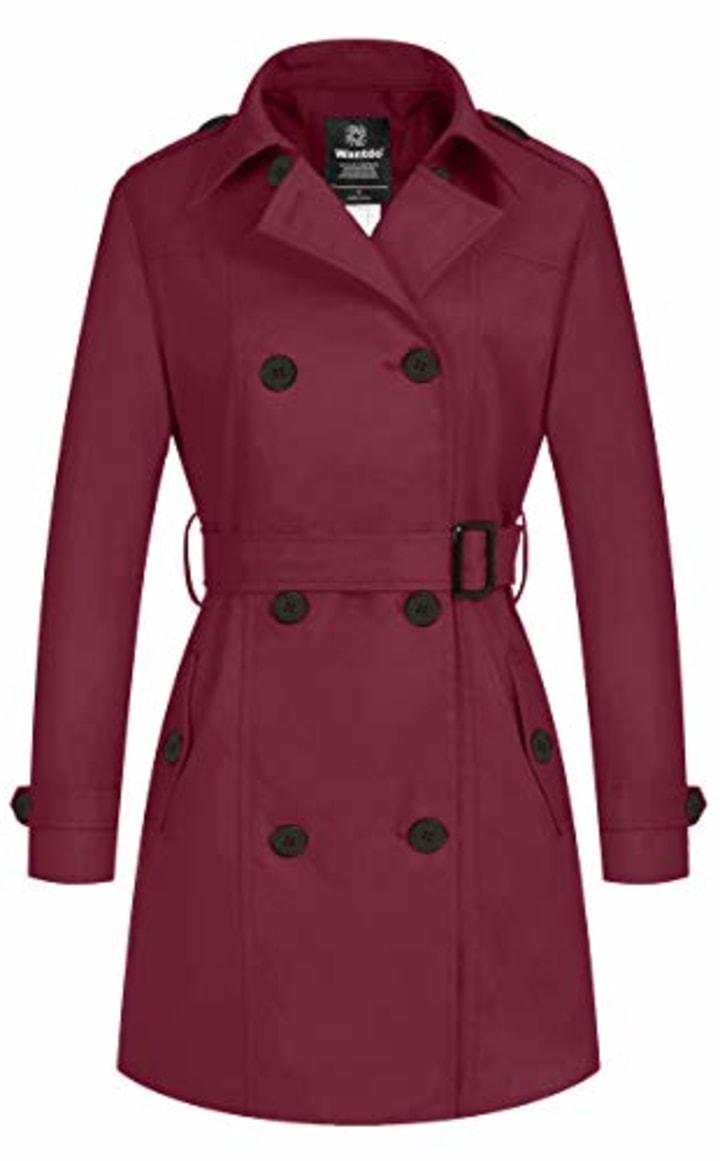 Wantdo Double Breasted Trench Coat