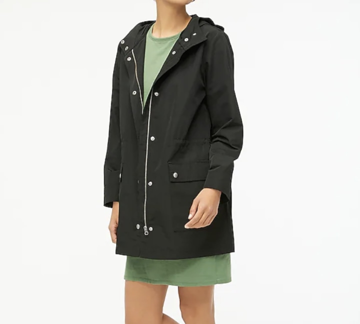 flattering raincoat