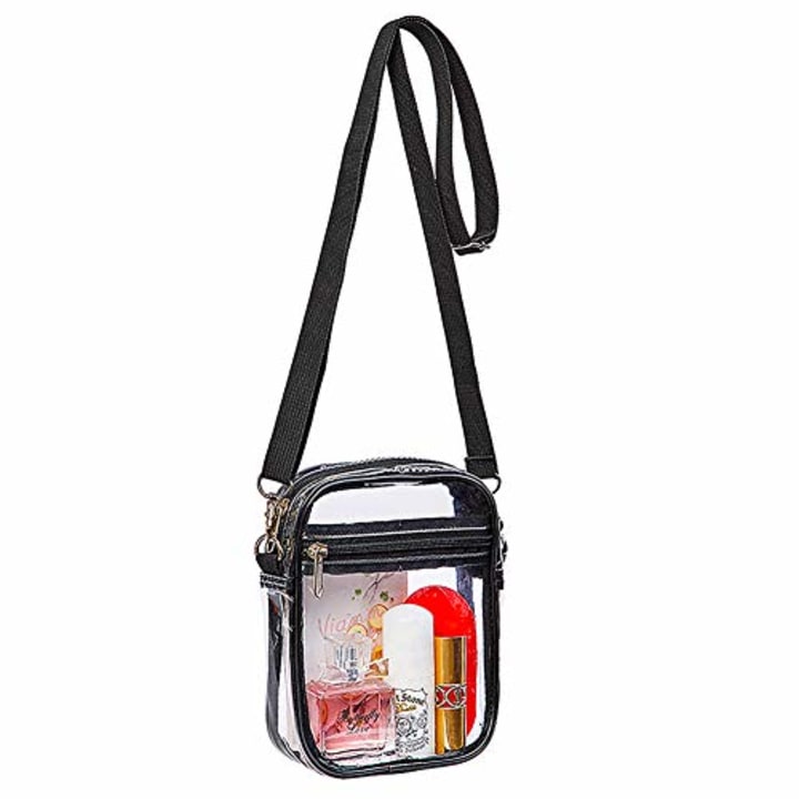 Clear Crossbody Purse Bag, Stadium Approved for Concerts, Festivals