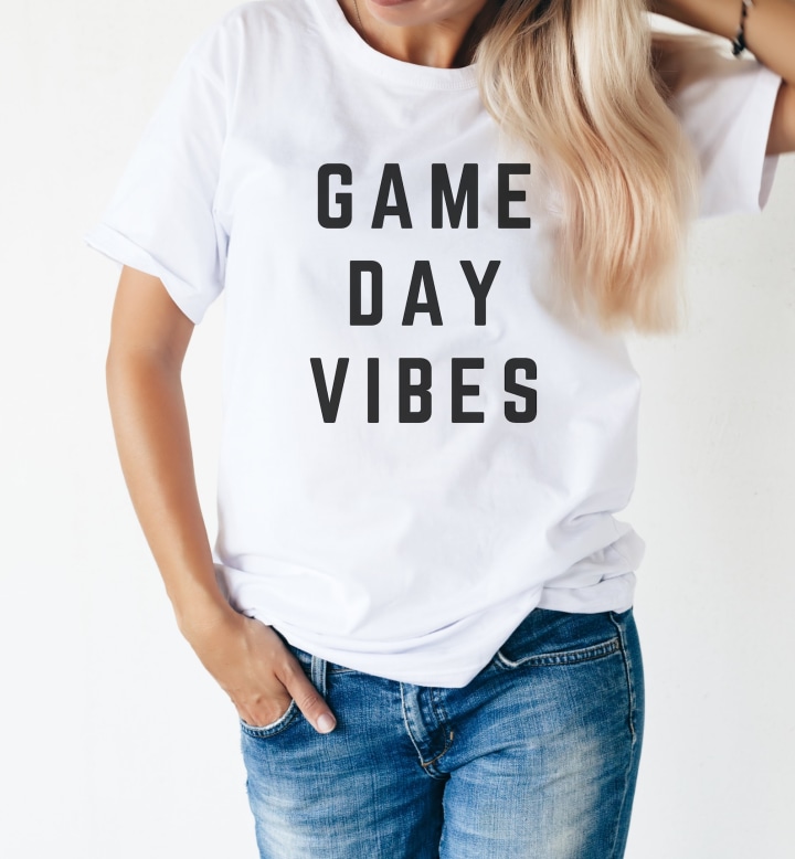 SouthrnSerendipity Game Day Vibes Adult T-Shirt