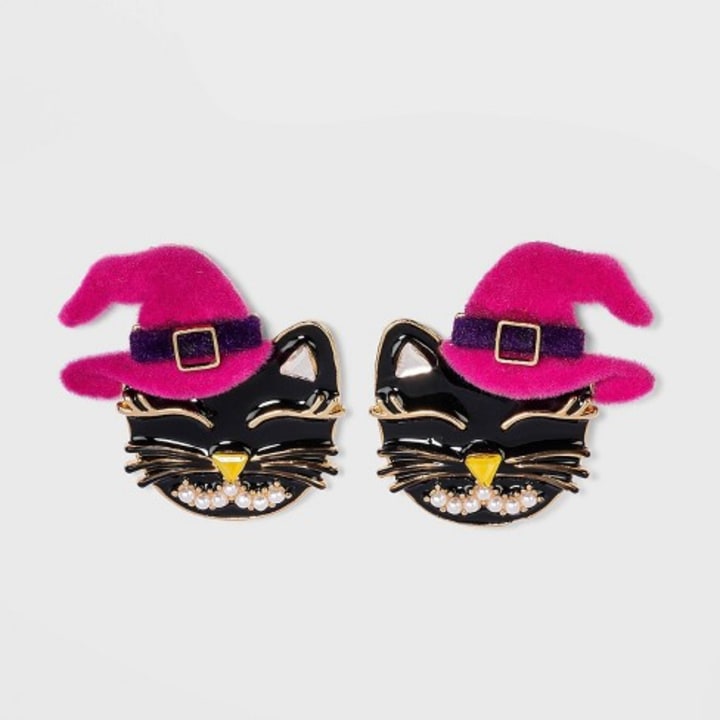 SUGARFIX by BaubleBar Cat Witch Stud Earrings