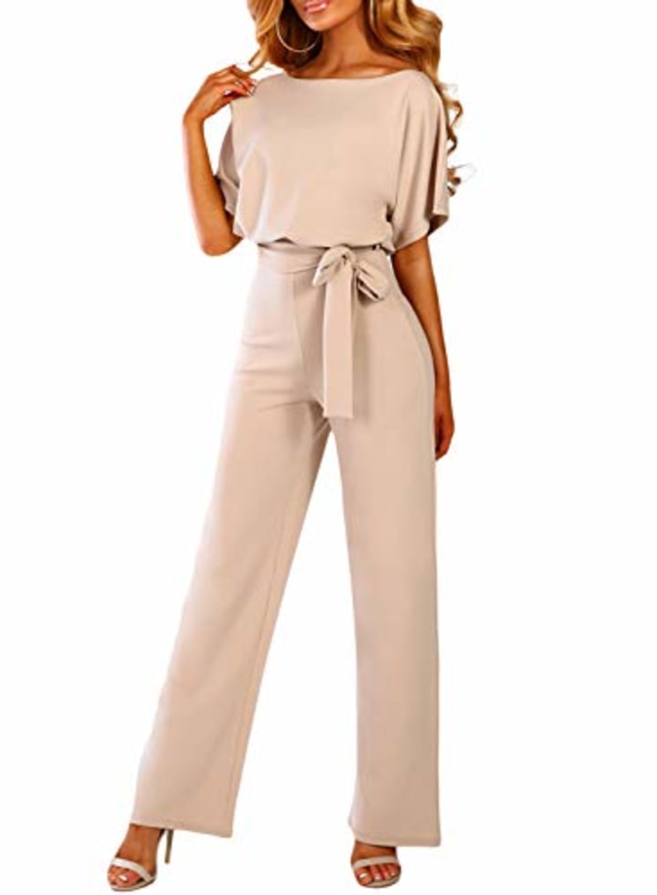 Happy Sailed Belted Jumpsuit