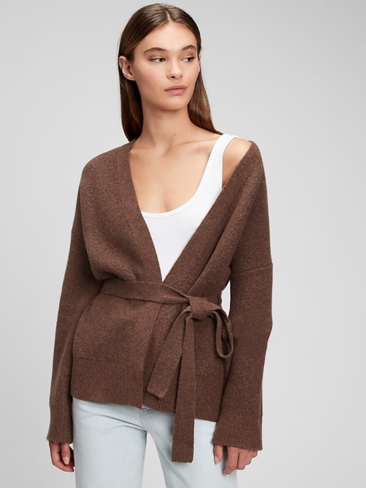Supersoft Wrap-Front Cardigan