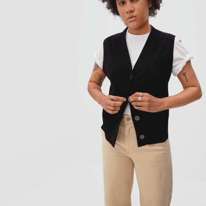 The Cotton-Merino Sweater Vest