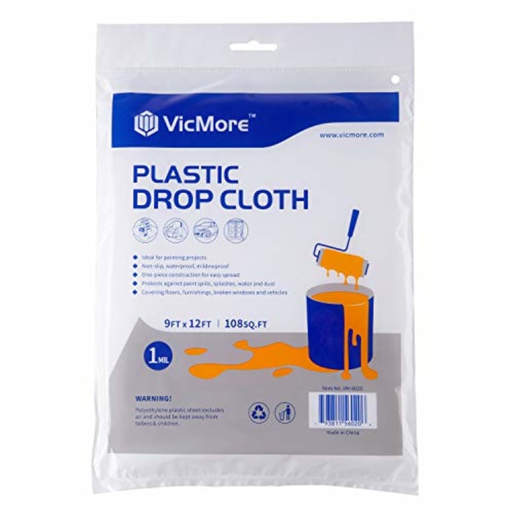 VICMORE Plastic Drop Cloth