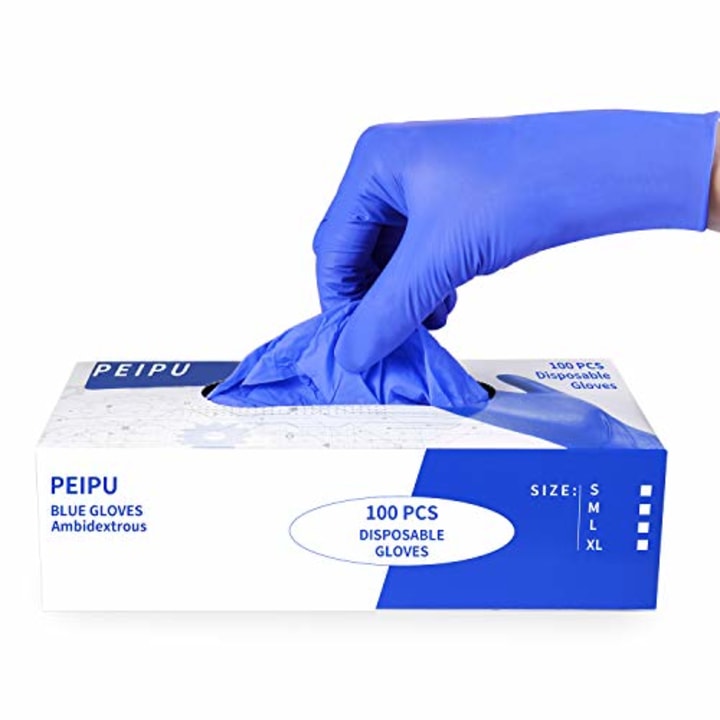 PEIPU Nitrile and Vinyl Blend Material Disposable Gloves