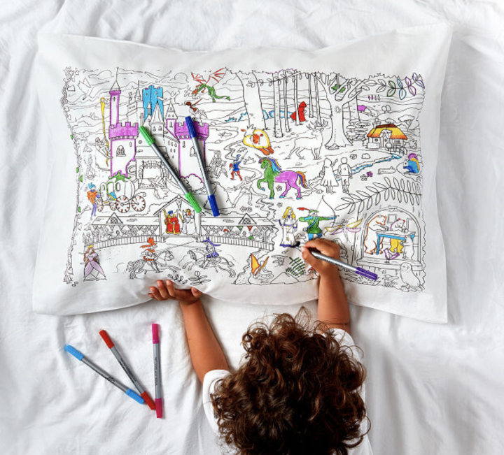 Color Your Own Fairytale Storybook Pillowcase