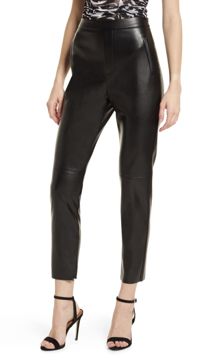 Lulus Keep Your Stride Faux-Leather Pants
