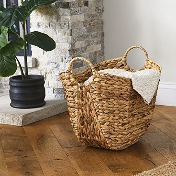 Household Essentials Hyacinth Wicker Basket