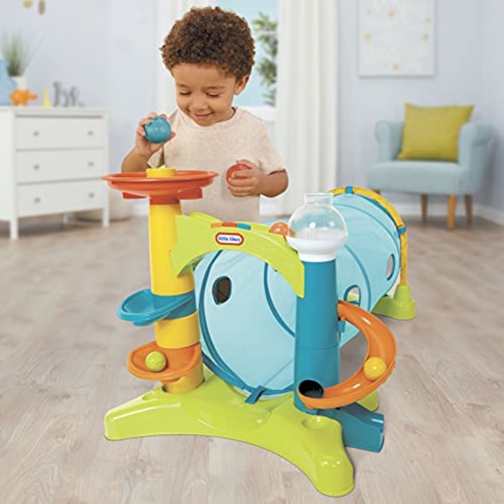 Little Tikes Learn &amp; Play 2-in-1 Activity Tunnel with Ball Drop, Windows, Silly Sounds, and Music for Kids Ages 1 - 3