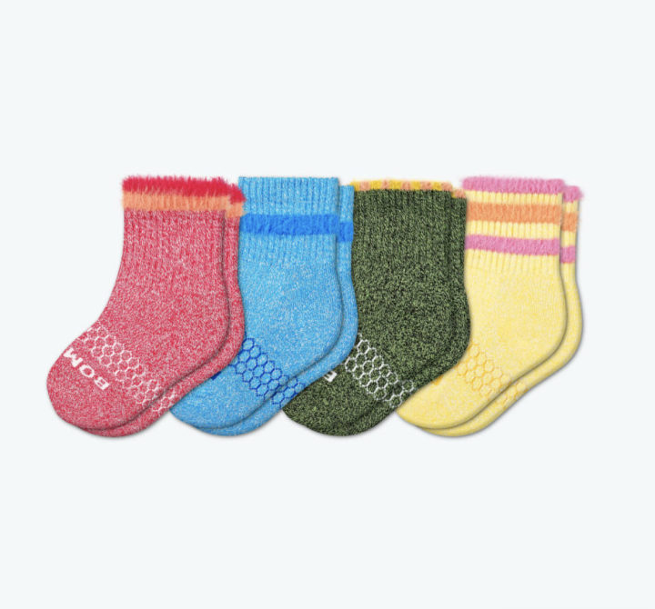 Toddler Sesame Street Fuzzy Calf Sock (Set of 4)