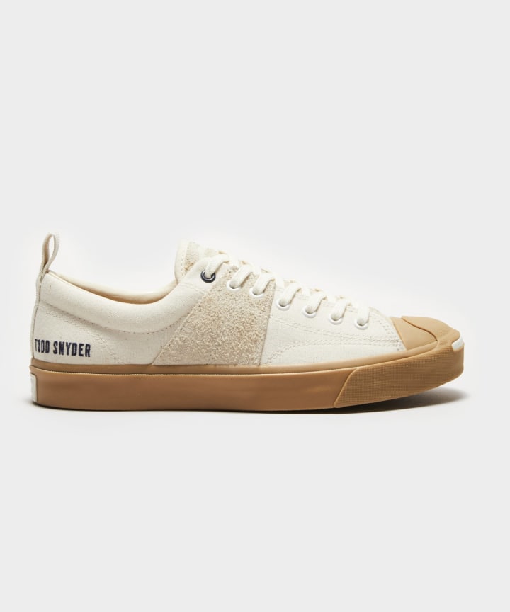 Todd Snyder x Jack Purcell Sneaker in Egret