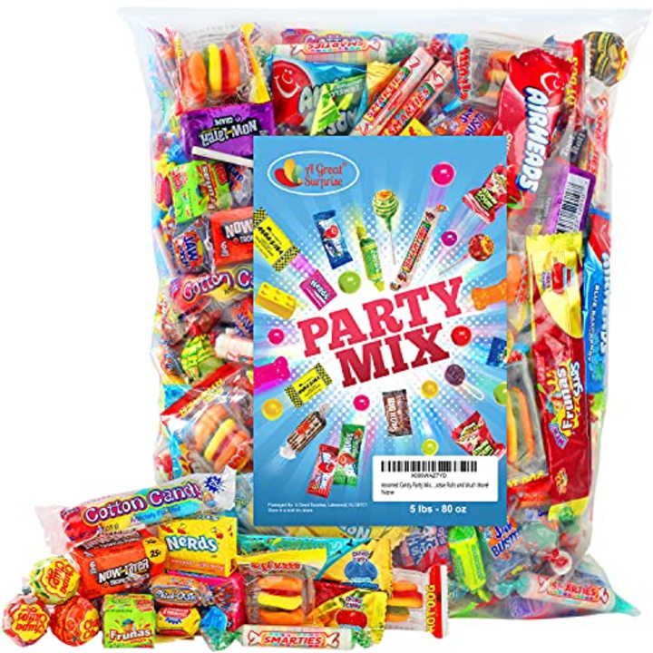 Assorted Candy Party Mix, 5 LB Bulk Bag