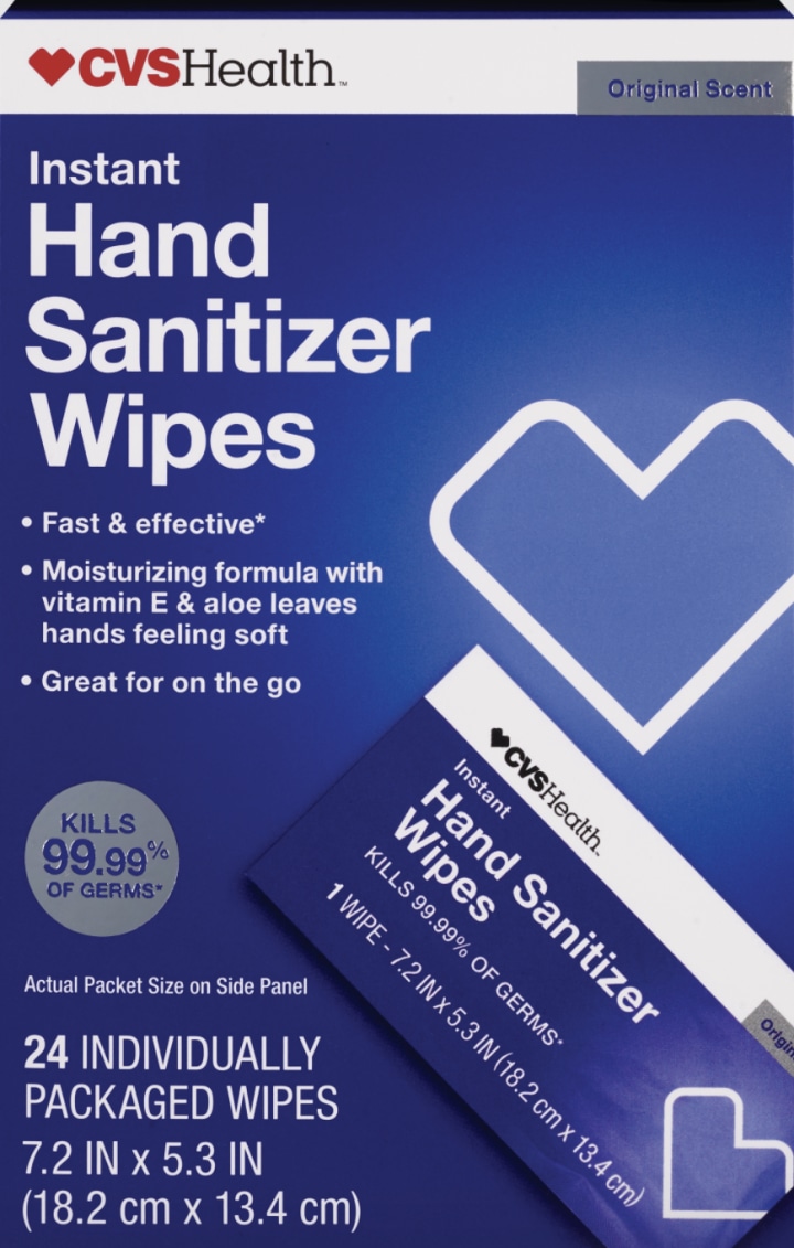 CVS Health Instant Hand Sanitizing Wipes