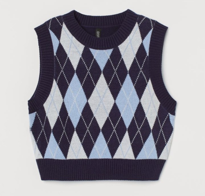 H&M Crop Sweater Vest