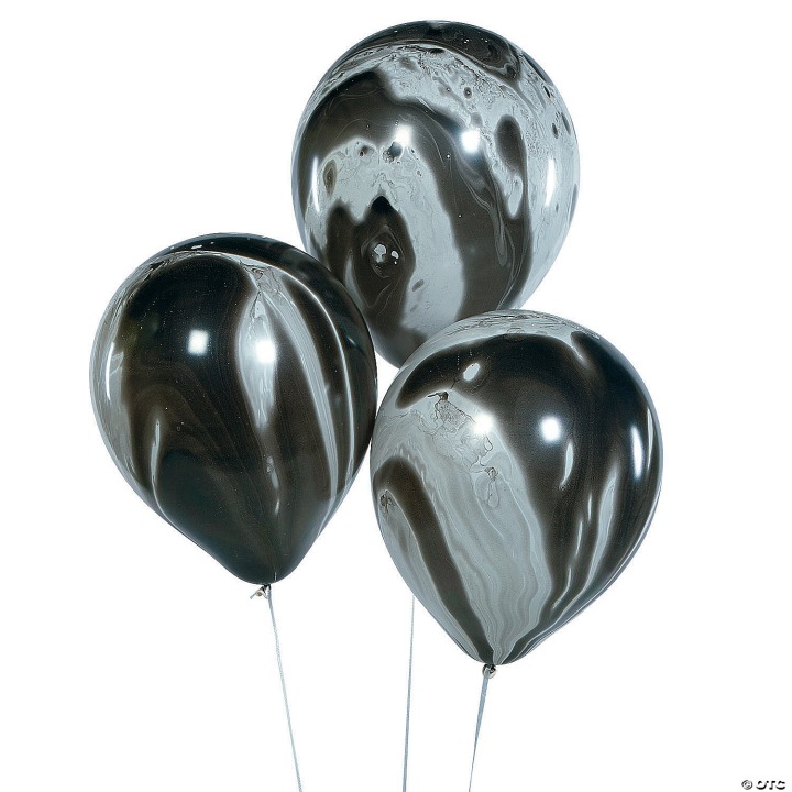 Oriental Trading Marble 11-Inch Latex Balloons