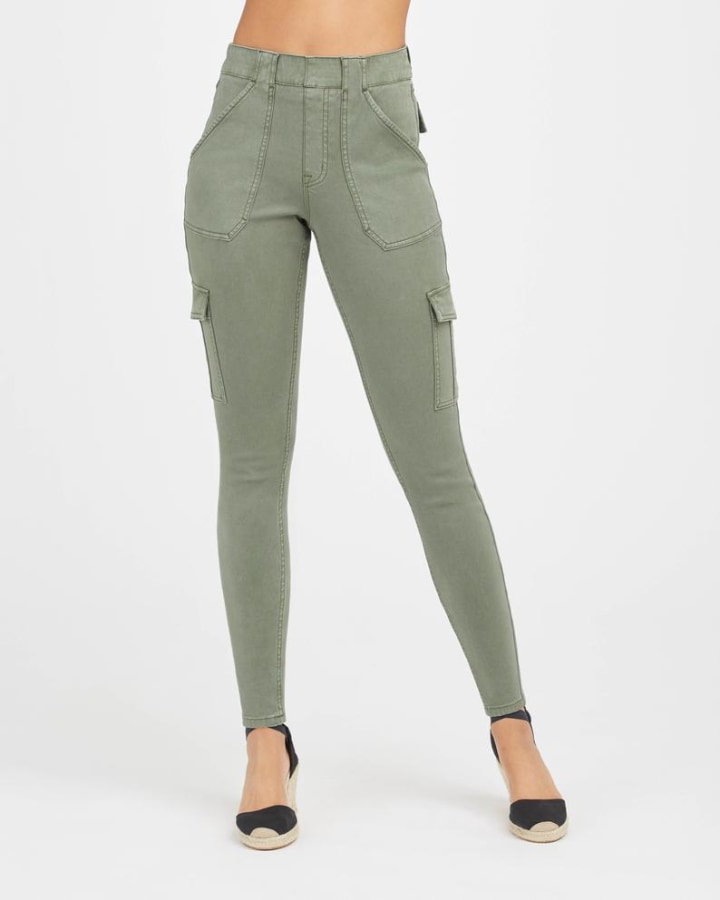 NEW Women's High-Waist Long Trousers Casual Loose Tapered Cargo Pants Pockets