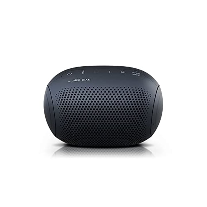 LG Speaker XBOOM Wireless Bluetooth Speaker, Meridian Audio, IPX5 Water-Resistant, 10 Hr Battery Life - Black