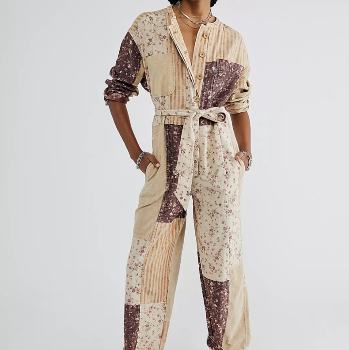 Free People Road Trip Patched Coveralls