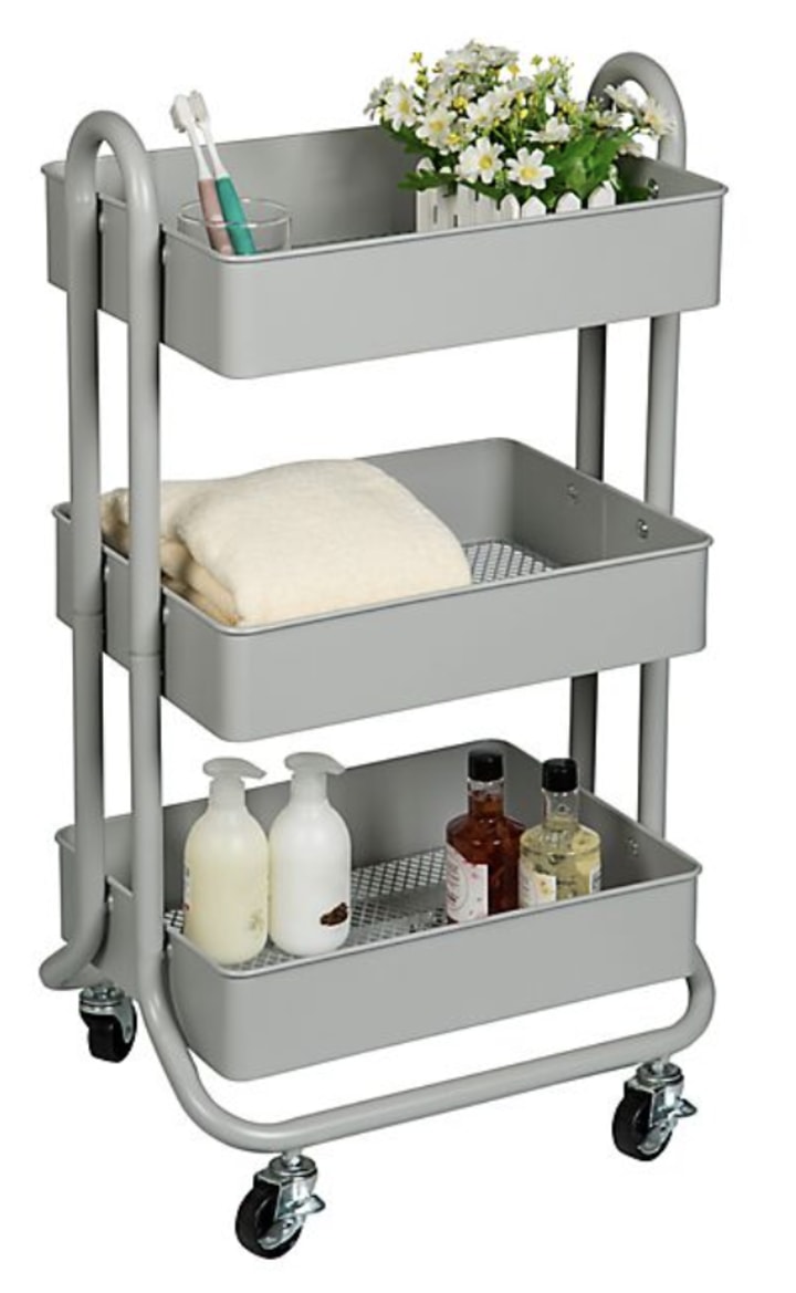 Squared Away 3-Tier Bath Storage Cart
