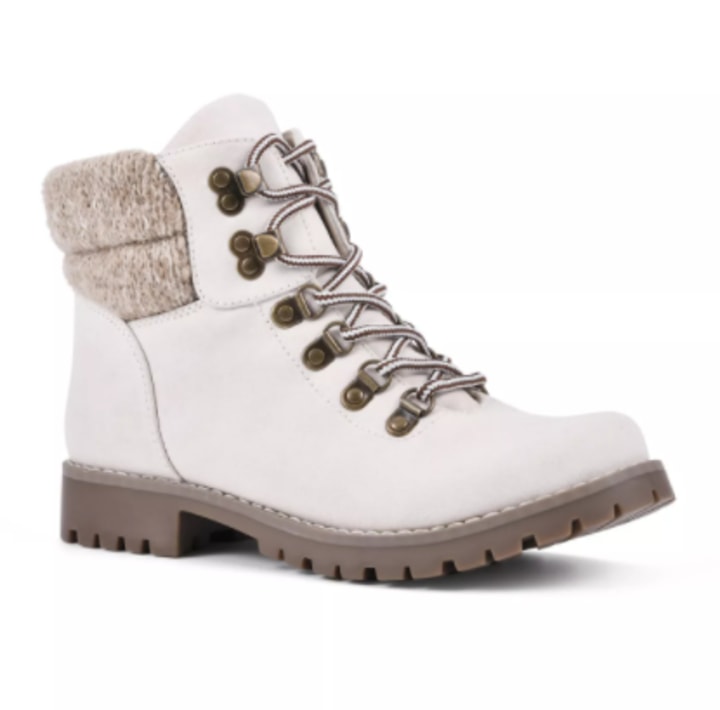XFentech Flat Heel Snow Shoes Winter Mens Non-Slip Walking Shoes 