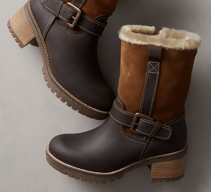 Overland Maine Wool-Lined Waterproof Leather and Sheepskin Boots