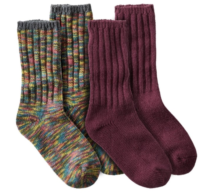 Merino Wool Ragg Socks (Set of 2)