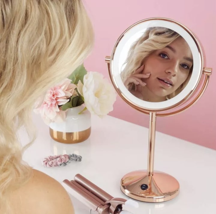 Conair LED Rose Gold Makeup Mirror