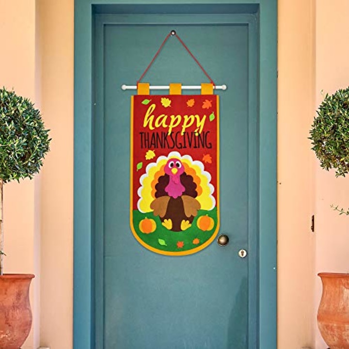Joyin Thanksgiving Felt Door Banner