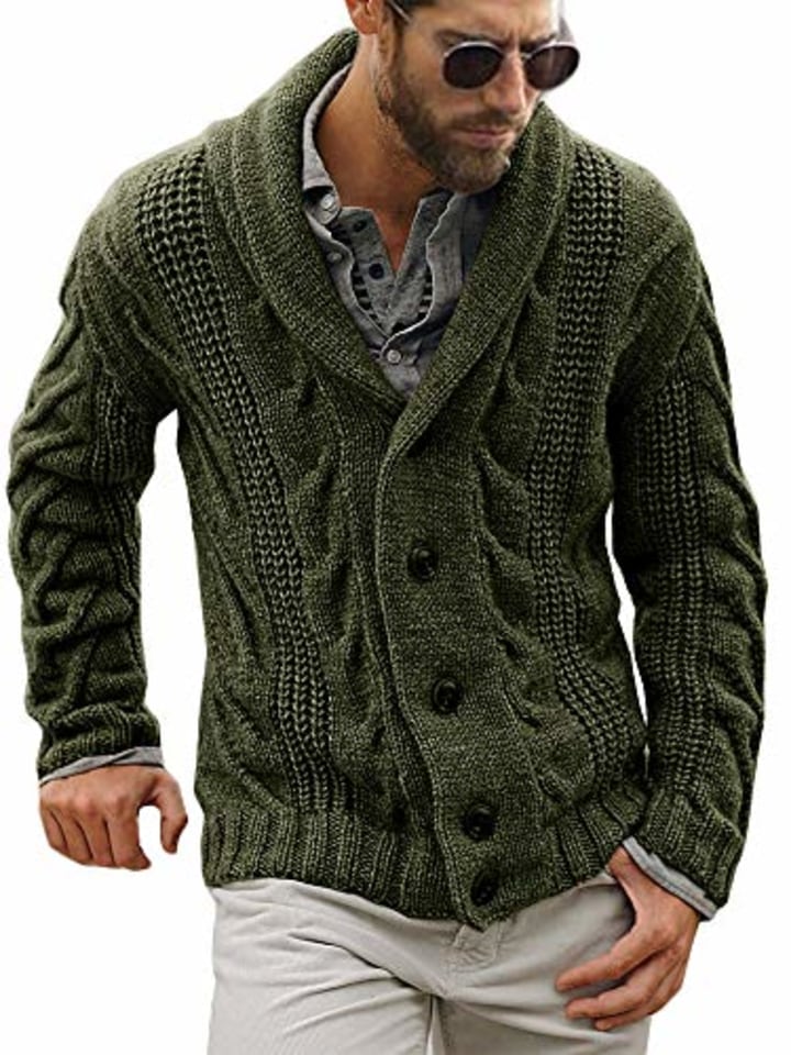 cardigan over sweater