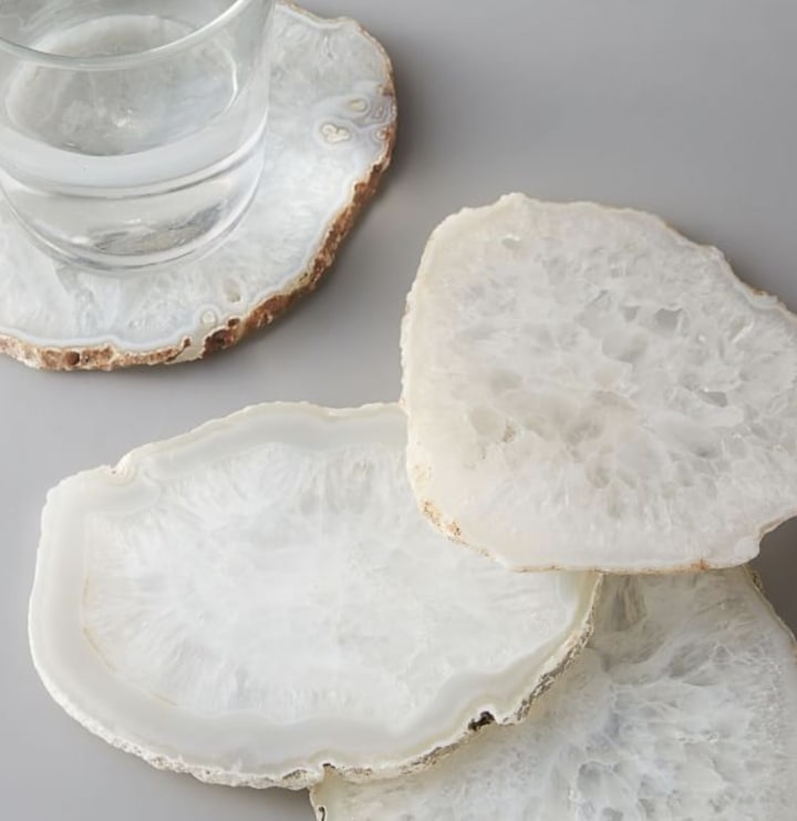 West Elm Clouded Agate Coasters