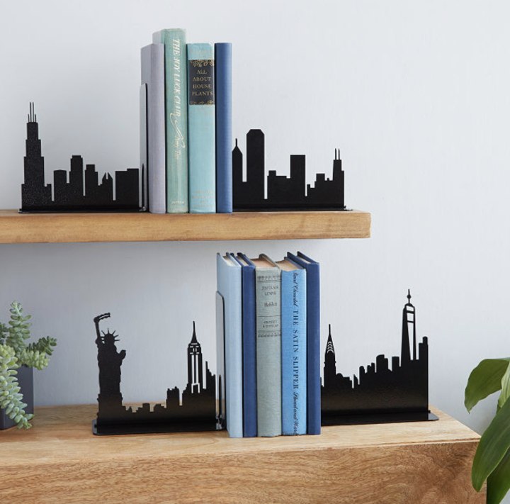 UncommonGoods City Skyline Bookends