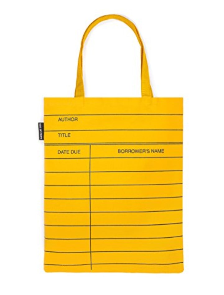 Out of Print Library Card Tote Bag