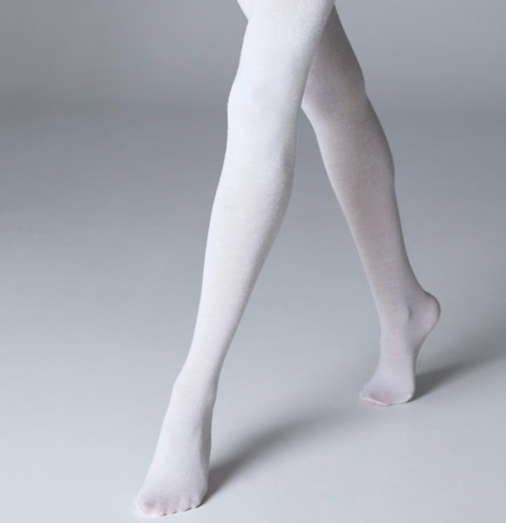 white wool tights