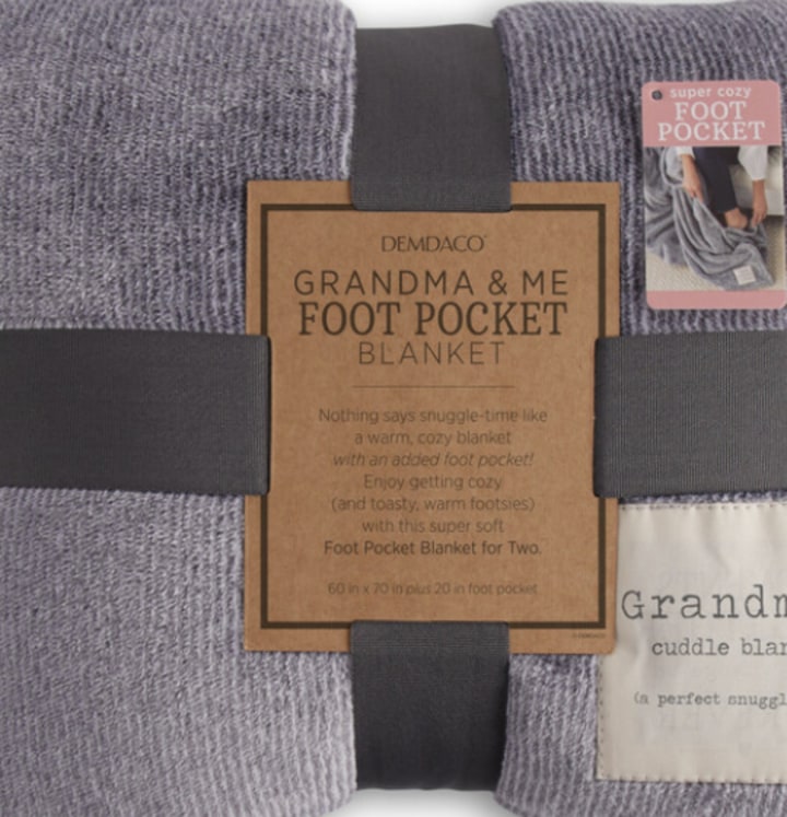 Demdaco Grandma & Me Foot Pocket Blanket