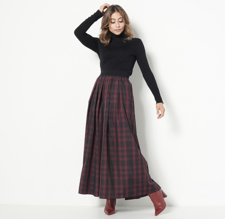 long skirt dress qvc