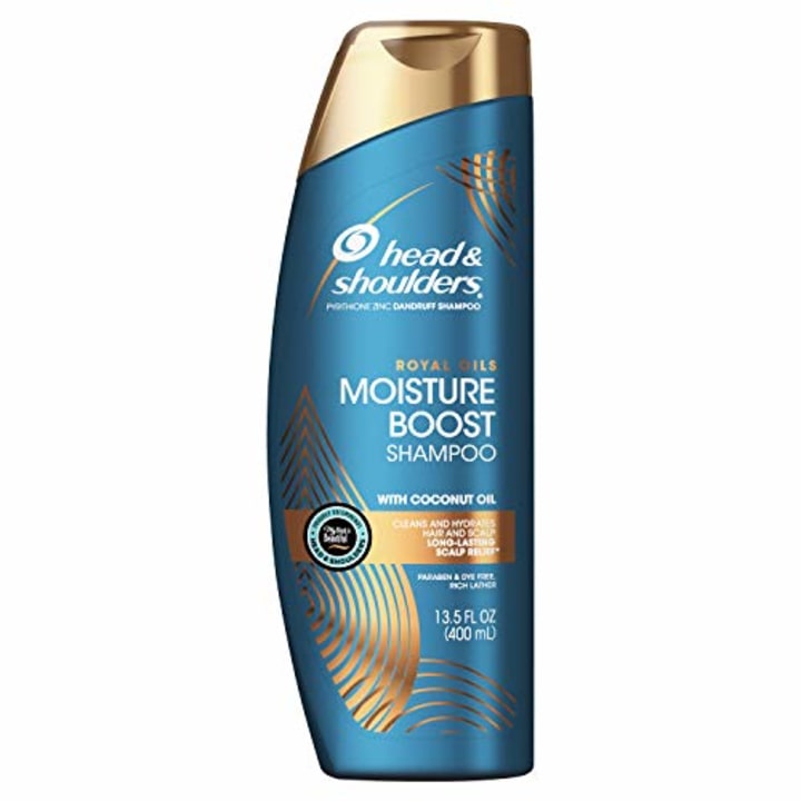 Head and Shoulders Shampoo, Moisture Renewal, Anti Dandruff Treatment and Scalp Care, Royal Oils Collection with Coconut Oil, for Natural and Curly Hair, 13.5 fl oz