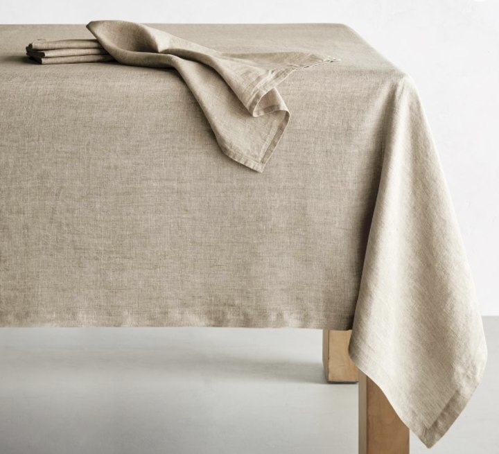 Williams Sonoma Italian Washed Linen Tablecloth