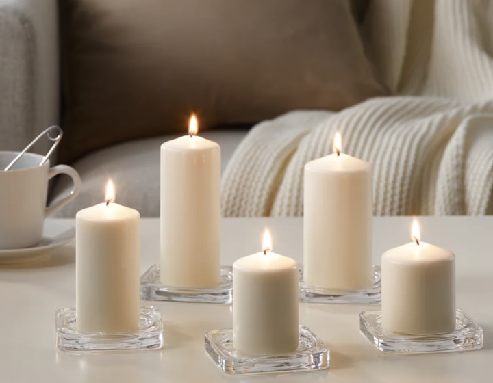 Ikea Unscented Candles