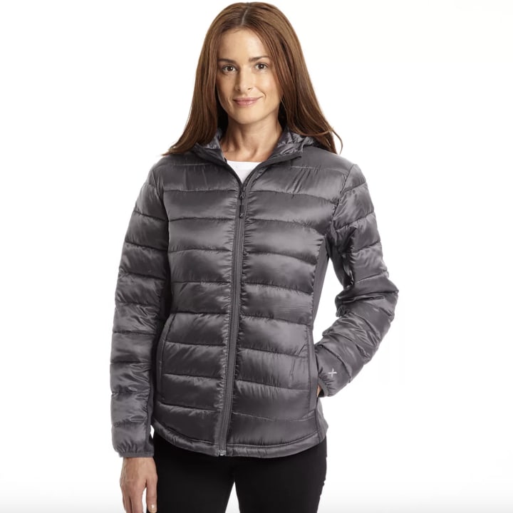 Excelled Women's Excelled Hybrid Hooded Puffer Coat
