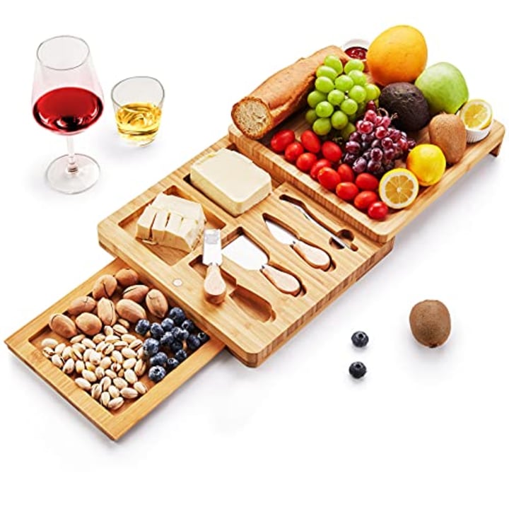 Bamboo Cheese Board and Knife Set