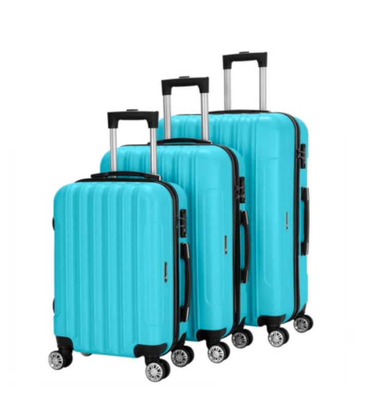 Zimtown 3-Piece Spinner Luggage Set