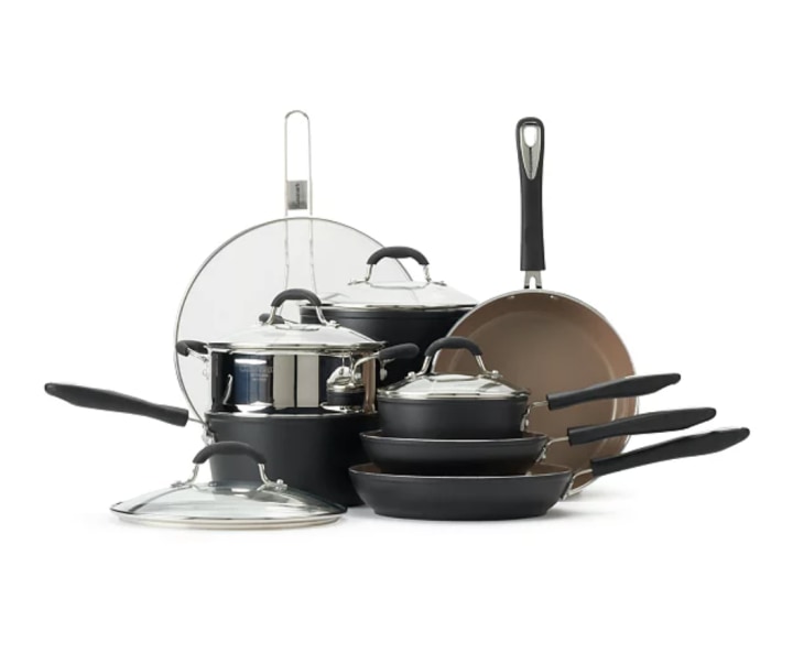 Cuisinart® Matte Black Collection 12-Piece Cookware Set