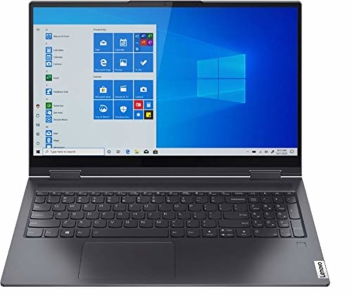 Lenovo 15.6-Inch Yoga 7i 2-in-1 Touch Screen Laptop with Intel Core i5 and 8GB RAM