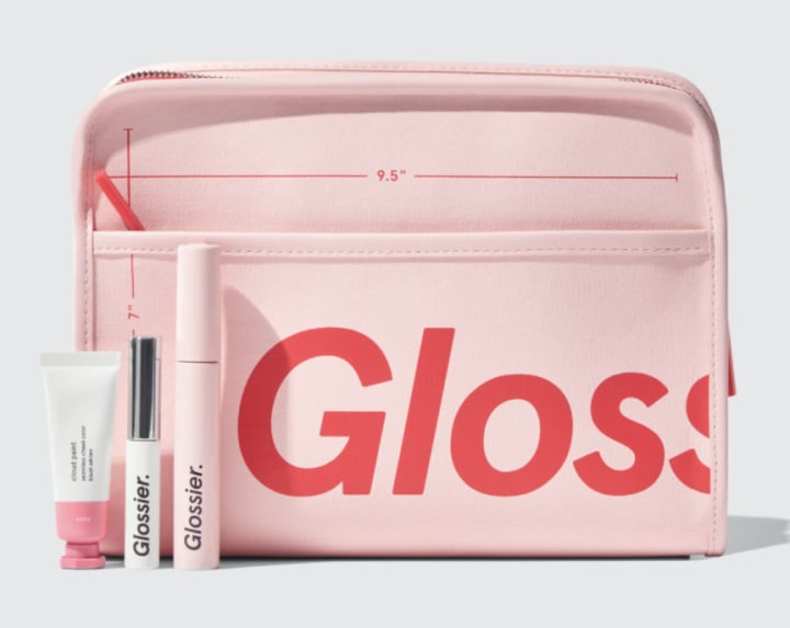 Glossier The Makeup Set + The Beauty Bag