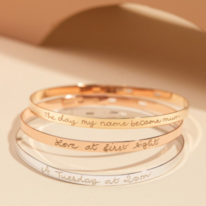 Customize High Detail Deep Engraved Unique Gift--Engraving Service For Bracelet 