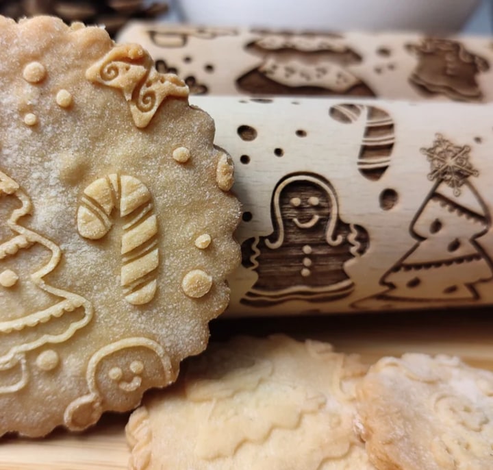Cookie Roll Holiday Rolling Pin