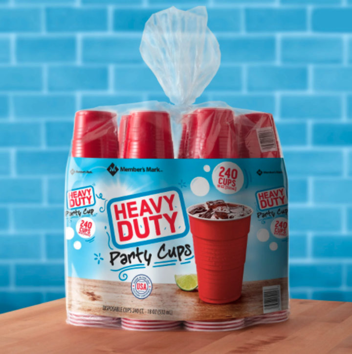 Heavy-Duty Red Cups