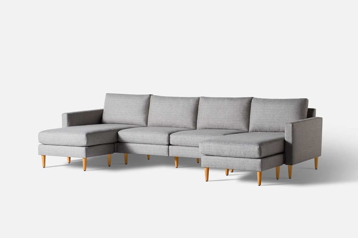 Allform 4-Seat Sofa with Double Chaise